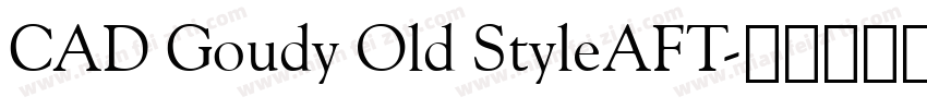 CAD Goudy Old StyleAFT字体转换